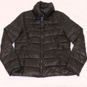 Black Packable Down Coat